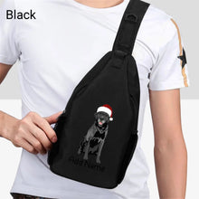 Load image into Gallery viewer, Personalized Black Labrador Unisex Sling Bag Backpack-Accessories-Black Labrador, Labrador-Unisex Sling Bag Backpack-Black-One Size-2