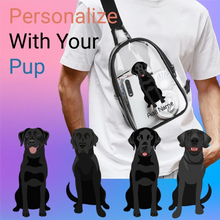 Load image into Gallery viewer, Labrador Retriever - Black  transparent-sling-bag-multi