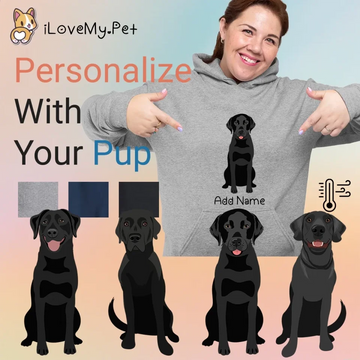 Personalized Black Labrador Womens Warm Hoodie Sweatshirt 360x