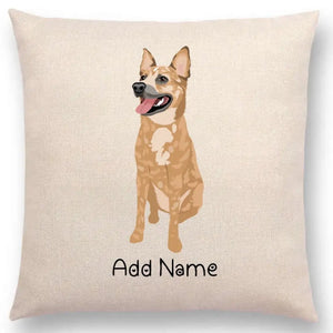 Personalized Blue Heeler Australian Cattle Dog Linen Pillowcase-Customizer-Blue Heeler, Dog Dad Gifts, Dog Mom Gifts, Home Decor, Personalized, Pillows-4