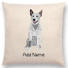 Load image into Gallery viewer, Personalized Blue Heeler Australian Cattle Dog Linen Pillowcase-Customizer-Blue Heeler, Dog Dad Gifts, Dog Mom Gifts, Home Decor, Personalized, Pillows-5
