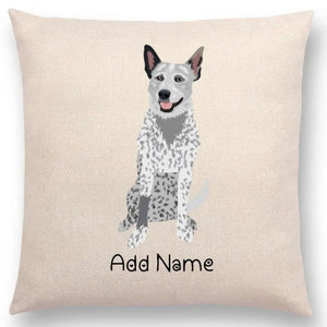 Personalized Blue Heeler Australian Cattle Dog Linen Pillowcase-Customizer-Blue Heeler, Dog Dad Gifts, Dog Mom Gifts, Home Decor, Personalized, Pillows-5