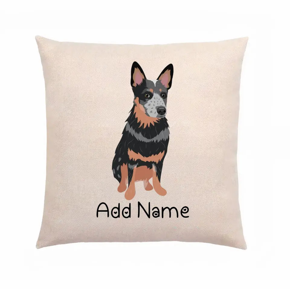 Personalized Blue Heeler Australian Cattle Dog Linen Pillowcase-Customizer-Blue Heeler, Dog Dad Gifts, Dog Mom Gifts, Home Decor, Personalized, Pillows-Linen Pillow Case-Cotton-Linen-12