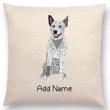 Load image into Gallery viewer, Personalized Blue Heeler Australian Cattle Dog Linen Pillowcase-Linen Pillow Case-Cotton-Linen-16"x16"