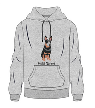 Load image into Gallery viewer, Personalized Blue Heeler Australian Cattle Dog Men&#39;s Warm Hoodie Sweatshirt-Apparel-Apparel, Blue Heeler, Dog Dad Gifts, Hoodie, Personalized, Sweatshirt-Men&#39;s Warm Hoodie Sweatshirt-Gray-S-10