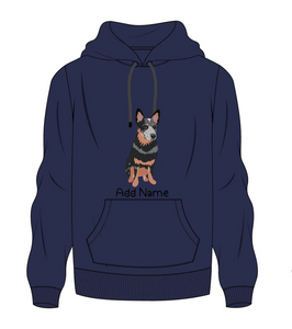 Personalized Blue Heeler Australian Cattle Dog Men's Warm Hoodie Sweatshirt-Apparel-Apparel, Blue Heeler, Dog Dad Gifts, Hoodie, Personalized, Sweatshirt-Men's Warm Hoodie Sweatshirt-Navy Blue-S-2