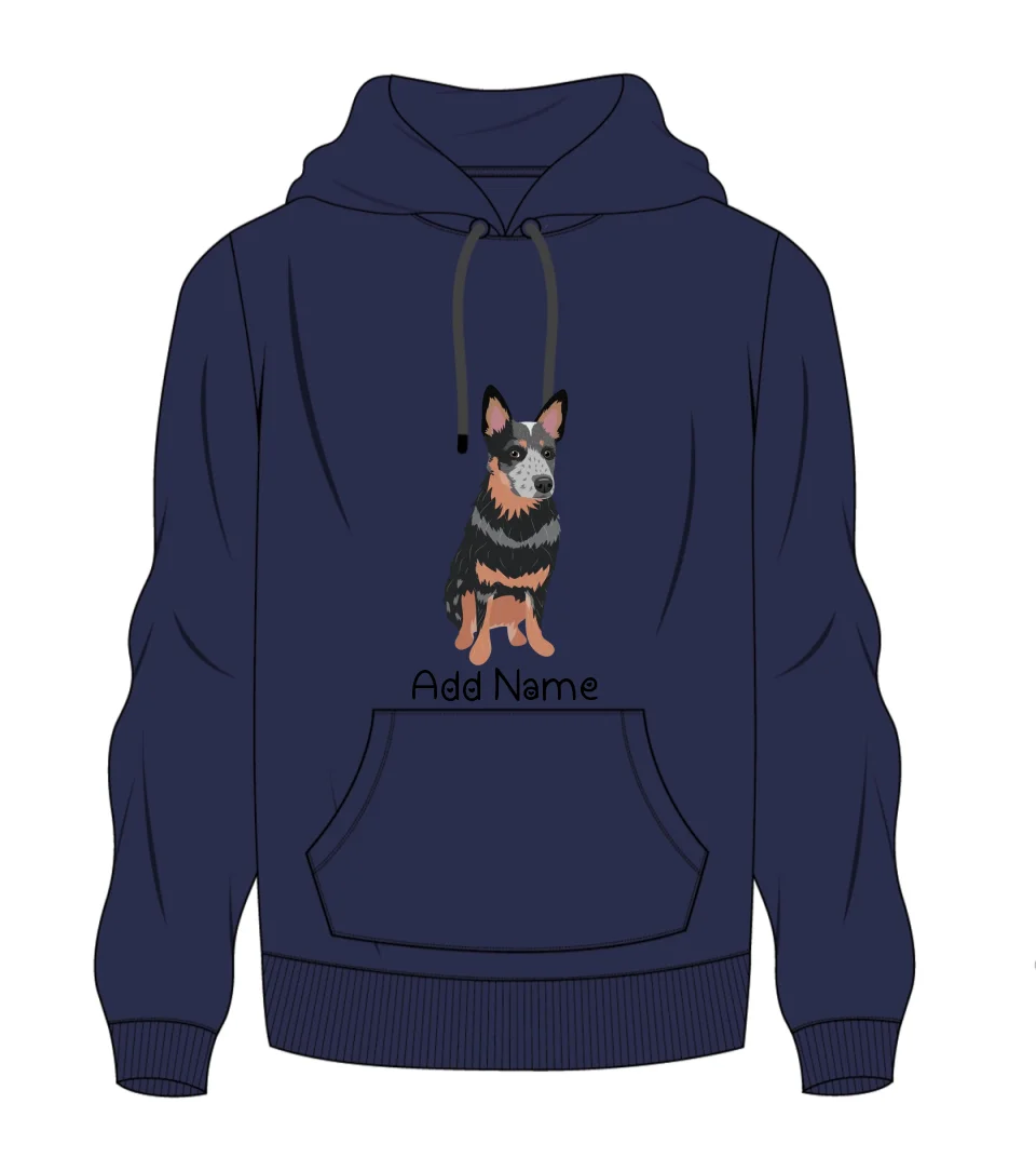 Personalized Blue Heeler Australian Cattle Dog Men's Warm Hoodie Sweatshirt-Apparel-Apparel, Blue Heeler, Dog Dad Gifts, Hoodie, Personalized, Sweatshirt-Men's Warm Hoodie Sweatshirt-Navy Blue-S-2