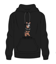 Load image into Gallery viewer, Personalized Blue Heeler Australian Cattle Dog Men&#39;s Warm Hoodie Sweatshirt-Apparel-Apparel, Blue Heeler, Dog Dad Gifts, Hoodie, Personalized, Sweatshirt-Men&#39;s Warm Hoodie Sweatshirt-Black-S-9