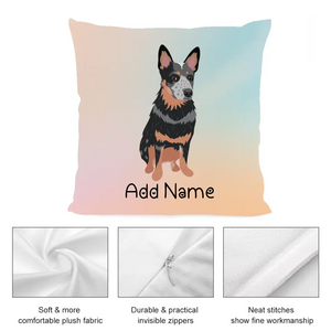 Personalized Blue Heeler Australian Cattle Dog Soft Plush Pillowcase-Home Decor-Blue Heeler, Dog Dad Gifts, Dog Mom Gifts, Home Decor, Personalized, Pillows-3