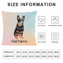 Load image into Gallery viewer, Personalized Blue Heeler Australian Cattle Dog Soft Plush Pillowcase-Home Decor-Blue Heeler, Dog Dad Gifts, Dog Mom Gifts, Home Decor, Personalized, Pillows-4