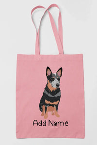Personalized Blue Heeler Australian Cattle Dog Zippered Tote Bag-Accessories-Accessories, Bags, Blue Heeler, Dog Mom Gifts, Personalized-11