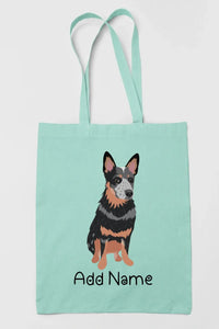 Personalized Blue Heeler Australian Cattle Dog Zippered Tote Bag-Accessories-Accessories, Bags, Blue Heeler, Dog Mom Gifts, Personalized-12