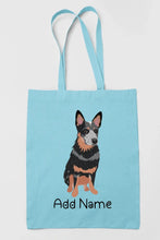 Load image into Gallery viewer, Personalized Blue Heeler Australian Cattle Dog Zippered Tote Bag-Accessories-Accessories, Bags, Blue Heeler, Dog Mom Gifts, Personalized-13