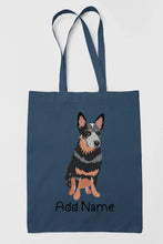 Load image into Gallery viewer, Personalized Blue Heeler Australian Cattle Dog Zippered Tote Bag-Accessories-Accessories, Bags, Blue Heeler, Dog Mom Gifts, Personalized-14
