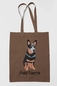 Personalized Blue Heeler Australian Cattle Dog Zippered Tote Bag-Accessories-Accessories, Bags, Blue Heeler, Dog Mom Gifts, Personalized-15