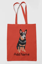 Load image into Gallery viewer, Personalized Blue Heeler Australian Cattle Dog Zippered Tote Bag-Accessories-Accessories, Bags, Blue Heeler, Dog Mom Gifts, Personalized-16