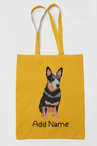 Personalized Blue Heeler Australian Cattle Dog Zippered Tote Bag-Accessories-Accessories, Bags, Blue Heeler, Dog Mom Gifts, Personalized-17