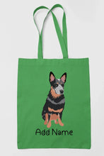 Load image into Gallery viewer, Personalized Blue Heeler Australian Cattle Dog Zippered Tote Bag-Accessories-Accessories, Bags, Blue Heeler, Dog Mom Gifts, Personalized-18