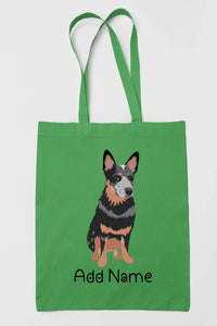 Personalized Blue Heeler Australian Cattle Dog Zippered Tote Bag-Accessories-Accessories, Bags, Blue Heeler, Dog Mom Gifts, Personalized-18