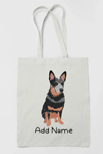 Load image into Gallery viewer, Personalized Blue Heeler Australian Cattle Dog Zippered Tote Bag-Accessories-Accessories, Bags, Blue Heeler, Dog Mom Gifts, Personalized-3