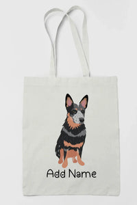 Personalized Blue Heeler Australian Cattle Dog Zippered Tote Bag-Accessories-Accessories, Bags, Blue Heeler, Dog Mom Gifts, Personalized-3