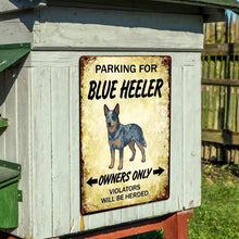 Load image into Gallery viewer, Personalized Blue Heeler Sign - Funny Parking Sign - Match Your Dog’s Coat Color-Sign Board-Blue Heeler,Car Accessories,Sign Board-9