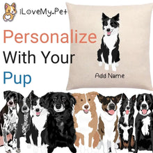 Load image into Gallery viewer, Personalized Border Collie Linen Pillowcase-Home Decor-Border Collie, Dog Dad Gifts, Dog Mom Gifts, Home Decor, Personalized, Pillows-1