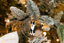 Load image into Gallery viewer, Personalized Border Collie Love Christmas Tree Ornaments-Christmas Ornament-Border Collie, Christmas, Personalized-Christmas Tree Ornaments-Transparent-3.5&quot; or 8.9 cm-3