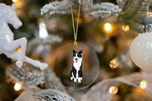 Load image into Gallery viewer, Personalized Border Collie Love Christmas Tree Ornaments-Christmas Ornament-Border Collie, Christmas, Personalized-Christmas Tree Ornaments-Transparent-3.5&quot; or 8.9 cm-4