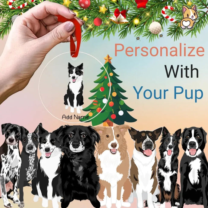 Border Collie christmas-tree-ornament-multi