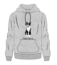 Load image into Gallery viewer, Personalized Border Collie Love Men&#39;s Warm Hoodie Sweatshirt-Apparel-Apparel, Border Collie, Dog Dad Gifts, Hoodie, Personalized, Sweatshirt-Men&#39;s Warm Hoodie Sweatshirt-Gray-S-10