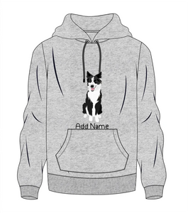 Personalized Border Collie Love Men's Warm Hoodie Sweatshirt-Apparel-Apparel, Border Collie, Dog Dad Gifts, Hoodie, Personalized, Sweatshirt-Men's Warm Hoodie Sweatshirt-Gray-S-10