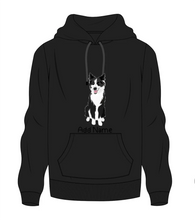 Load image into Gallery viewer, Personalized Border Collie Love Men&#39;s Warm Hoodie Sweatshirt-Apparel-Apparel, Border Collie, Dog Dad Gifts, Hoodie, Personalized, Sweatshirt-Men&#39;s Warm Hoodie Sweatshirt-Black-S-9