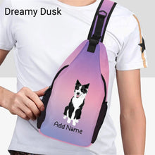 Load image into Gallery viewer, Personalized Border Collie Love Unisex Sling Bag Backpack-Accessories-Border Collie-Unisex Sling Bag Backpack-Dreamy Dusk-One Size-16