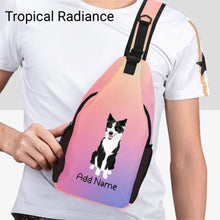 Load image into Gallery viewer, Personalized Border Collie Love Unisex Sling Bag Backpack-Accessories-Border Collie-Unisex Sling Bag Backpack-Tropical Radiance-One Size-18