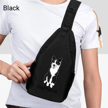 Load image into Gallery viewer, Personalized Border Collie Love Unisex Sling Bag Backpack-Accessories-Border Collie-Unisex Sling Bag Backpack-Black-One Size-2