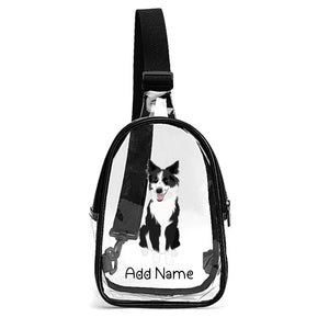 Personalized Border Collie Love Unisex Transparent Sling Bag-Accessories-Border Collie-Unisex Transparent Sling Bag-Transparent-One Size-2