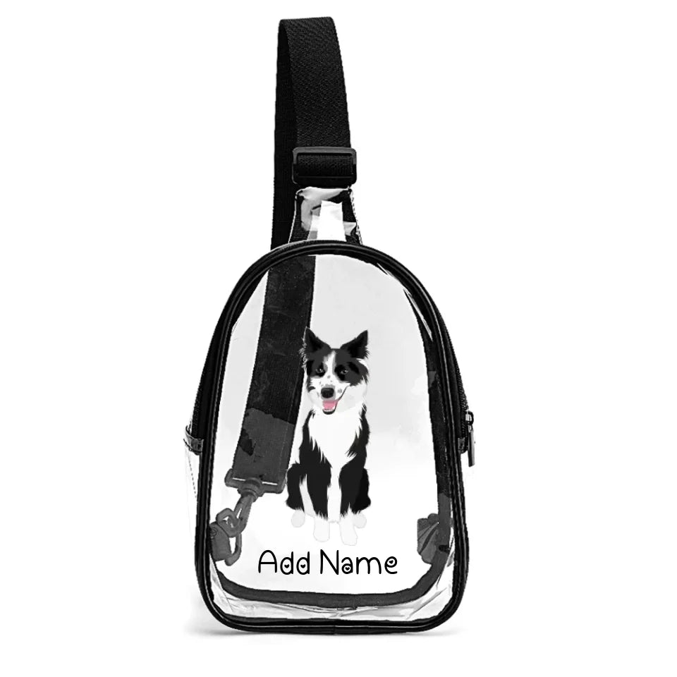 Personalized Border Collie Love Unisex Transparent Sling Bag-Accessories-Border Collie-Unisex Transparent Sling Bag-Transparent-One Size-2