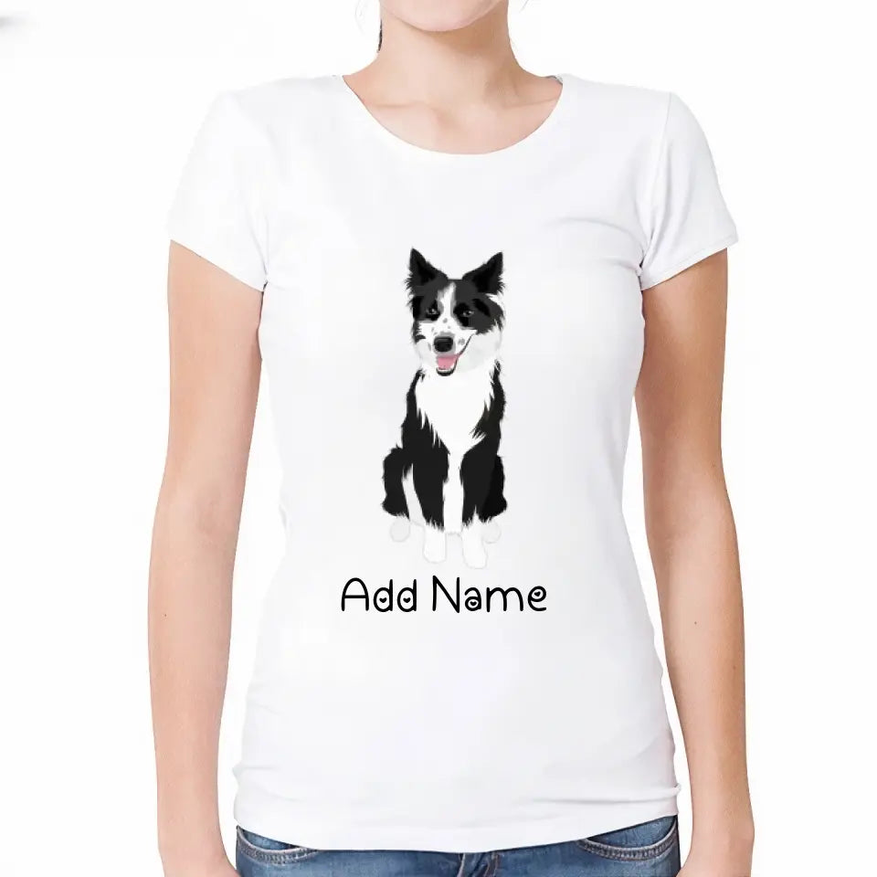 Personalized Border Collie Mom T Shirt for Women-Customizer-Apparel, Border Collie, Dog Mom Gifts, Personalized, Shirt, T Shirt-Modal T-Shirts-White-Small-2