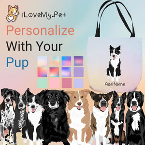 Personalized Border Collie Small Tote Bag-Accessories-Accessories, Bags, Border Collie, Dog Mom Gifts, Personalized-Small Tote Bag-Your Design-One Size-1