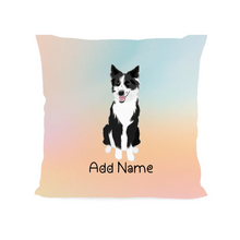 Load image into Gallery viewer, Personalized Border Collie Soft Plush Pillowcase-Home Decor-Border Collie, Dog Dad Gifts, Dog Mom Gifts, Home Decor, Personalized, Pillows-Soft Plush Pillowcase-As Selected-12&quot;x12&quot;-2