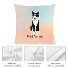 Load image into Gallery viewer, Personalized Border Collie Soft Plush Pillowcase-Home Decor-Border Collie, Dog Dad Gifts, Dog Mom Gifts, Home Decor, Personalized, Pillows-3