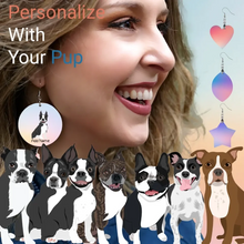 Load image into Gallery viewer, Boston-terrier earrings-womens-multi