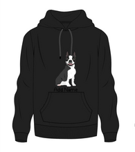 Load image into Gallery viewer, Personalized Boston Terrier Love Men&#39;s Warm Hoodie Sweatshirt-Apparel-Apparel, Boston Terrier, Dog Dad Gifts, Hoodie, Personalized, Sweatshirt-Men&#39;s Warm Hoodie Sweatshirt-Black-S-9