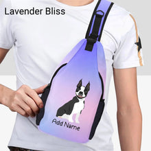 Load image into Gallery viewer, Personalized Boston Terrier Love Unisex Sling Bag Backpack-Accessories-Boston Terrier-Unisex Sling Bag Backpack-Lavender Bliss-One Size-15