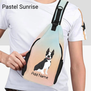 Personalized Boston Terrier Love Unisex Sling Bag Backpack-Accessories-Boston Terrier-Unisex Sling Bag Backpack-Pastel Sunrise-One Size-21