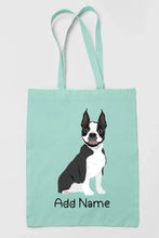 Load image into Gallery viewer, Personalized Boston Terrier Love Zippered Tote Bag-Accessories-Accessories, Bags, Boston Terrier, Dog Mom Gifts, Personalized-12