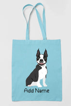 Load image into Gallery viewer, Personalized Boston Terrier Love Zippered Tote Bag-Accessories-Accessories, Bags, Boston Terrier, Dog Mom Gifts, Personalized-13