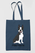 Load image into Gallery viewer, Personalized Boston Terrier Love Zippered Tote Bag-Accessories-Accessories, Bags, Boston Terrier, Dog Mom Gifts, Personalized-14