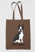 Load image into Gallery viewer, Personalized Boston Terrier Love Zippered Tote Bag-Accessories-Accessories, Bags, Boston Terrier, Dog Mom Gifts, Personalized-15